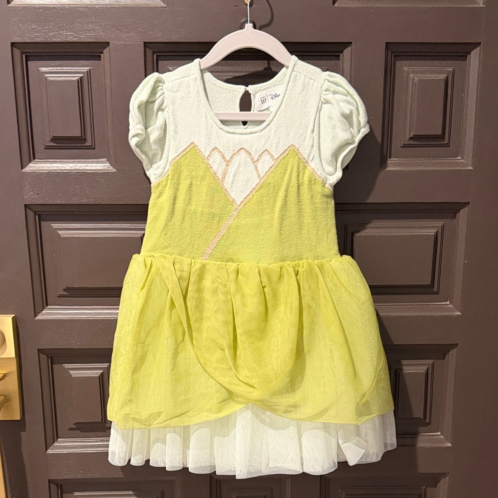 GAP Yellow and White Kids Casual Dress